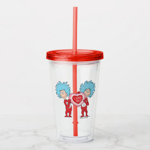 Thing One Thing Two I Love You Acrylic Tumbler