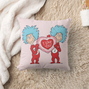 Thing One Thing Two I Love You Throw Pillow