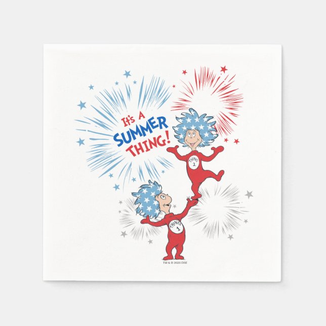 Thing One Thing Two It's A Summer Thing Napkin (Front)