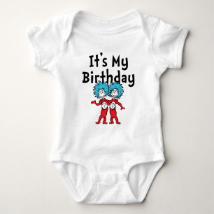 Thing One Thing Two   It's My Birthday Baby Bodysuit
