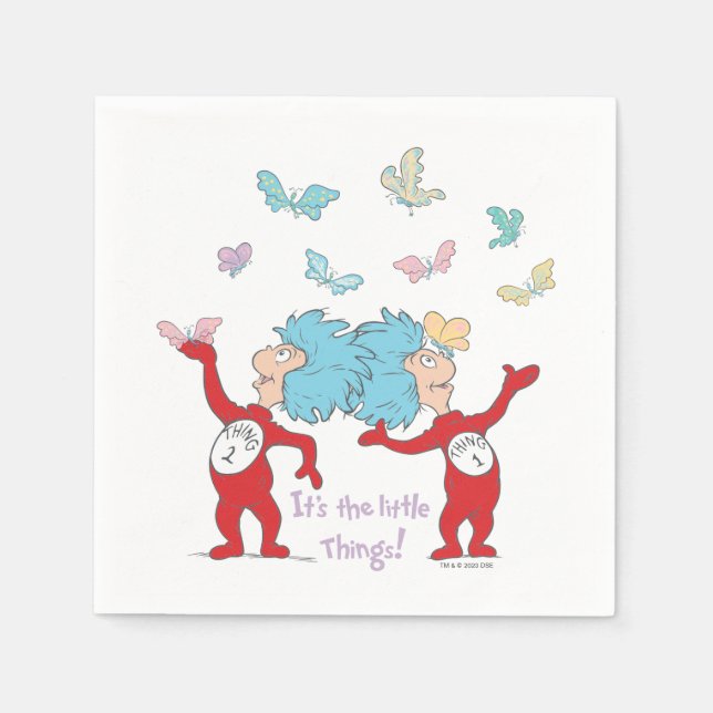 Thing One Thing Two It's The Little Things! Napkin (Front)