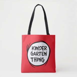 Thing One Thing Two - Kindergarten Thing Tote Bag