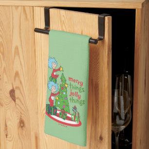 Thing One Thing Two Merry Things Jolly Things Kitchen Towel
