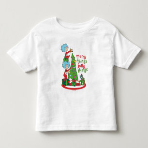 Thing One Thing Two Merry Things Jolly Things Toddler T-shirt