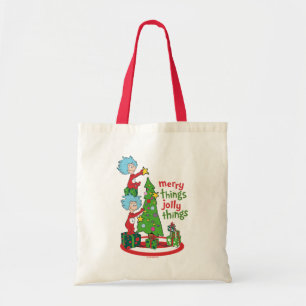 Thing One Thing Two Merry Things Jolly Things Tote Bag