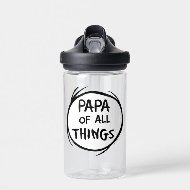 Thing One Thing Two - Papa of all Things Water Bottle (Front)