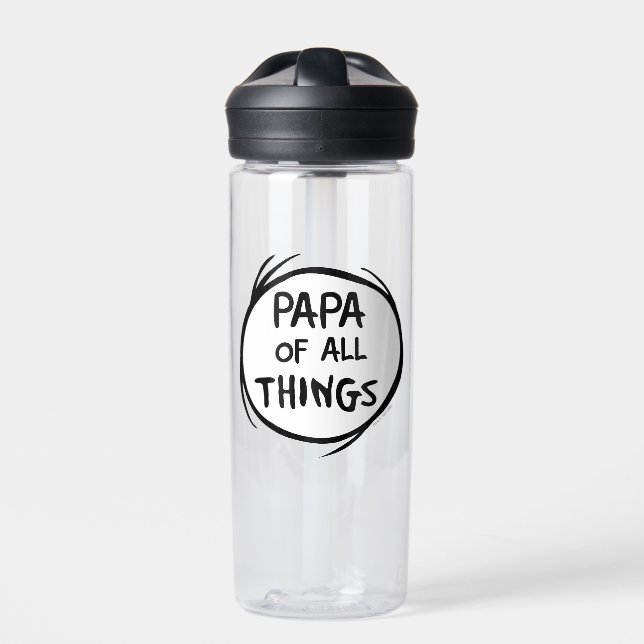 Thing One Thing Two - Papa of all Things Water Bottle (Front)