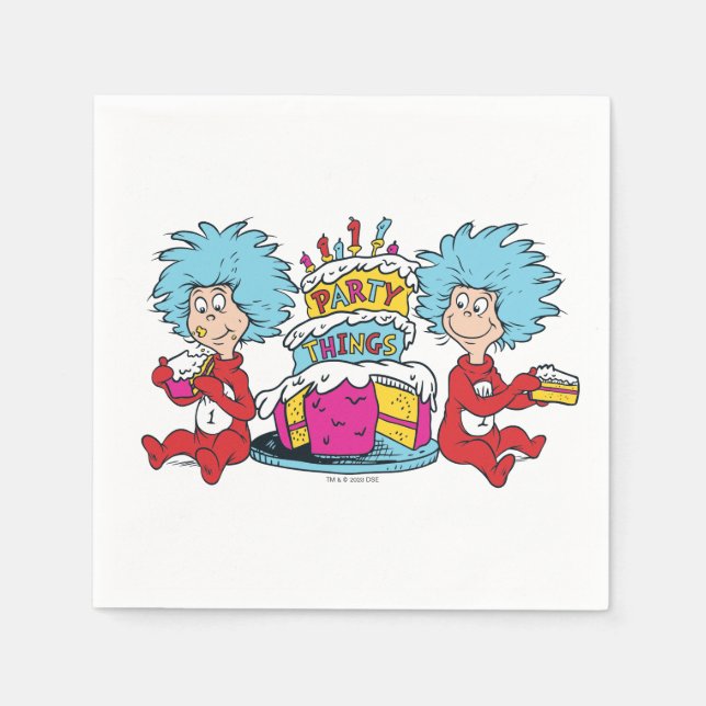 Thing One Thing Two Party Things Napkin (Front)