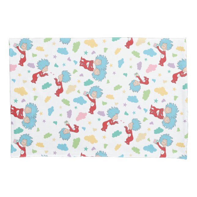 Thing One Thing Two Sweet Things Pattern Pillowcase (Front)