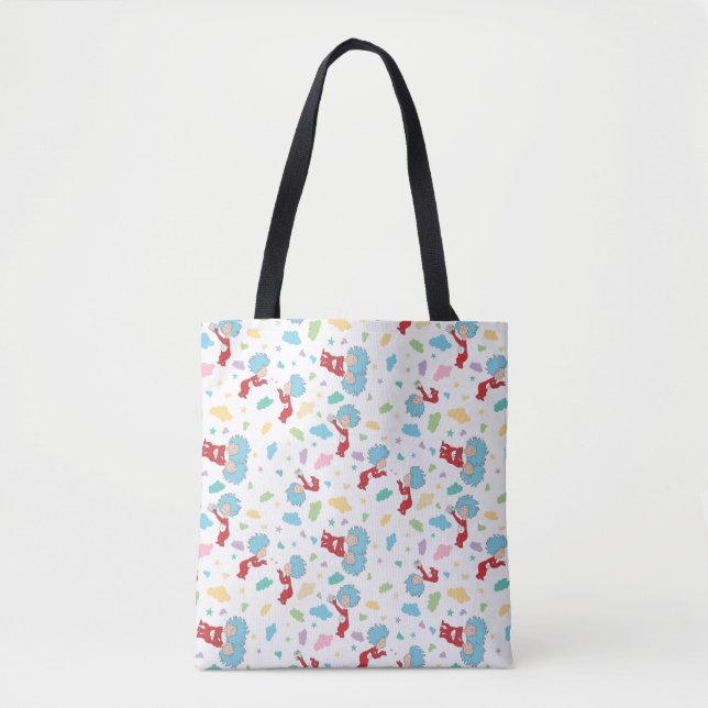 Thing One Thing Two Sweet Things Pattern Tote Bag (Front)