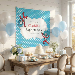 Thing One Thing Two Twins Baby Shower Tapestry