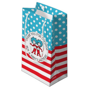 Thing One Thing Two   Twins Birthday Favour Small Gift Bag