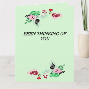 Thinging of You : Vine with Roses Card