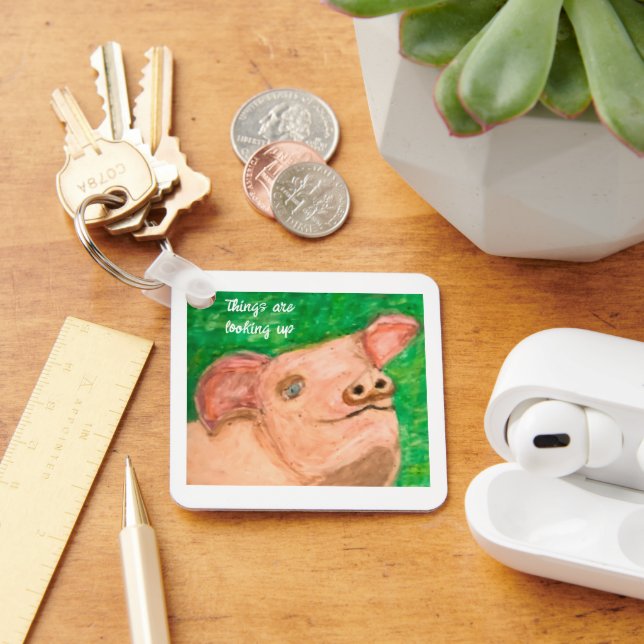 Things are Looking Up Keychain (Desk)