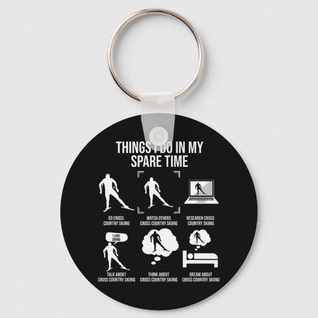 Things I Do In My Spare Time1  Keychain (Front)