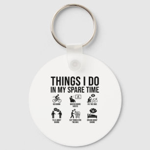Things I Do In My Spare Time Bicycle Cycling Lover Keychain