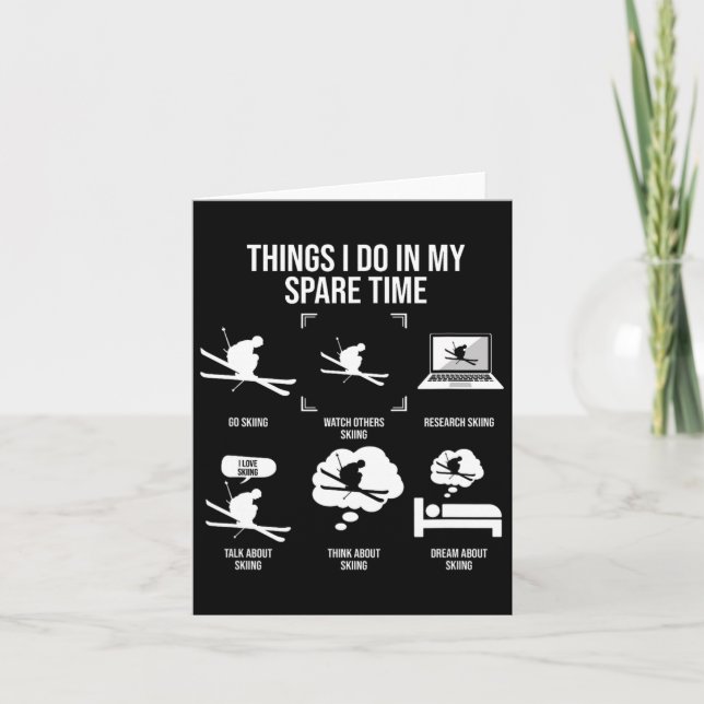 Things I Do In My Spare Time  Card (Front)