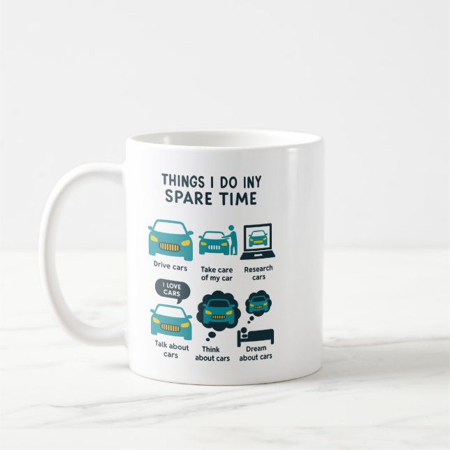 Things I Do In My Spare Time | Driving Coffee Mug (Left)