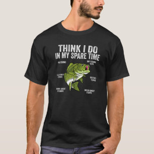 Things I Do In My Spare Time Funny Saying Fishing T-Shirt