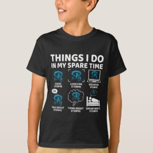 Things I Do In My Spare Time Funny Tornado Chaser T-Shirt