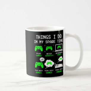 Things I Do In My Spare Time Gaming Funny Gamer Bo Coffee Mug