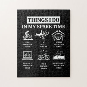 Things I Do In My Spare Time - MTB Mountain Bike Jigsaw Puzzle