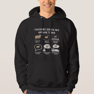 Things I Do In My Spare Time Sheep Lover Farmer Sh Hoodie