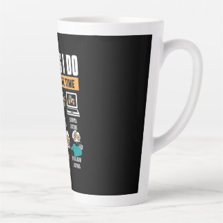 Things I Do In My Spare Time Tractor Funny Farm Latte Mug