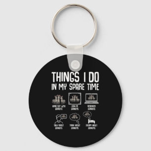 Things I Do In My Spare Time Women Men Kids Keychain