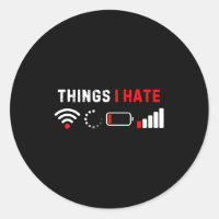Things I Hate Shirt Funny Computer Geek Gamer Humo