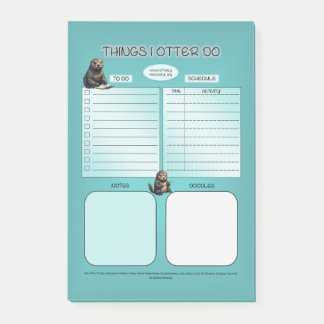 Things I otter do Post-it Notes