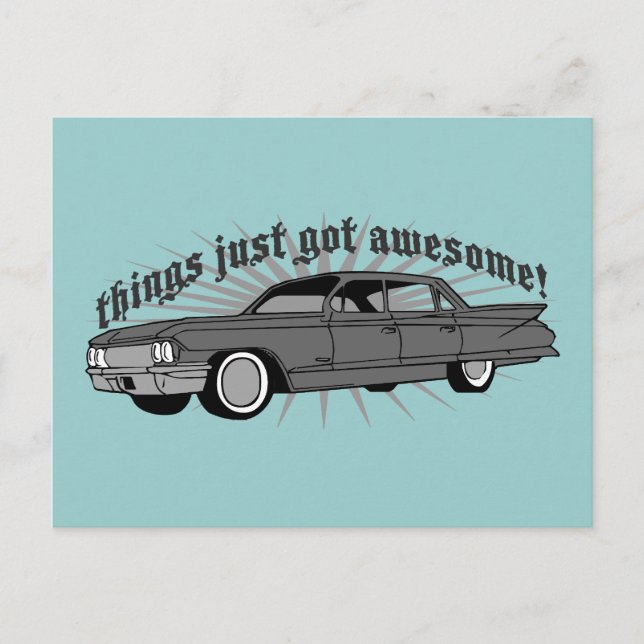 Things just got Awesome! Postcard (Front)