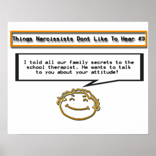 Things Narcissists Don't Like to Hear 4 Poster