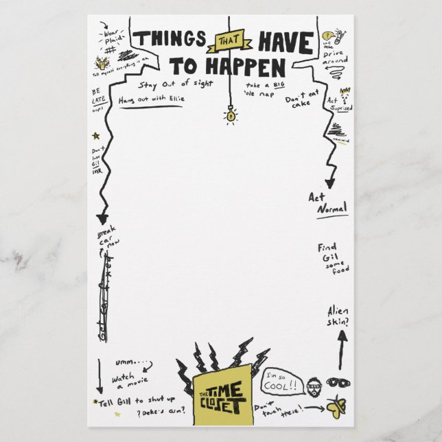Things That Have To Happen Stationery (Front)