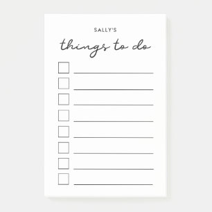 Things to do list post-it notes