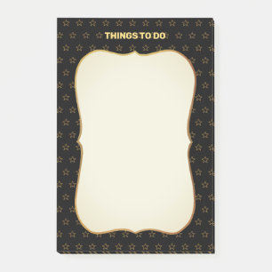 Things To Do & Star Pattern Post-it Notes