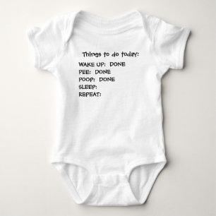 Things to do today: baby bodysuit