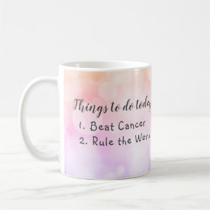 Things to Do Today Beat Cancer Coffee Mug