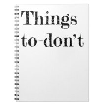 Things to don't