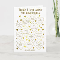 Things We Love About You Birthday