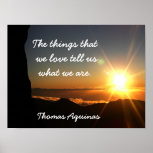 Things we love - Thomas Aquinas quote - art print