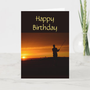 Things You Love Birthday Golf Golfer Golfing Card