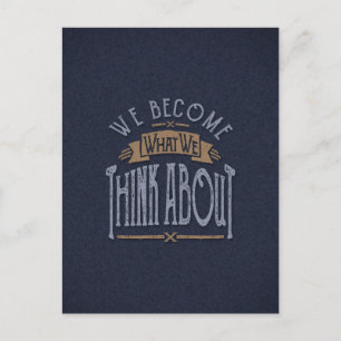 Think About Inspirational Quotes Postcard