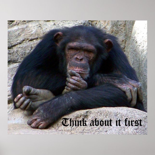 Think about it_ Poster_by Elenne Boothe Poster (Front)