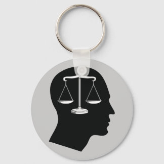 Think About Justice | Law Mind Keychain