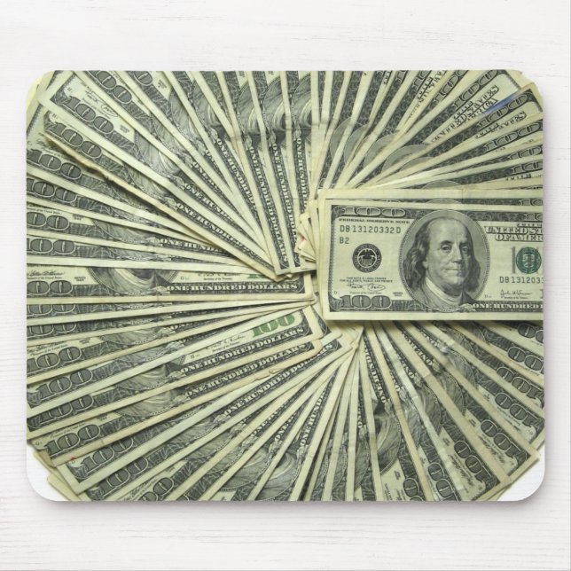 Think about Money all day. Mouse Pad (Front)
