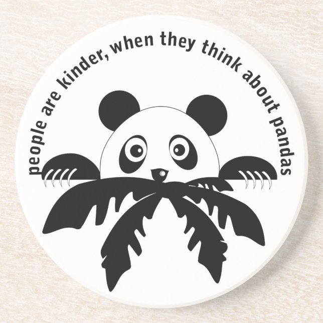Think about pandas Coaster (Front)
