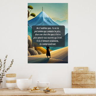 Think about yourself and remember poster