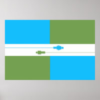 Think Atheist Flag Poster