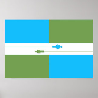 Think Atheist Flag Poster